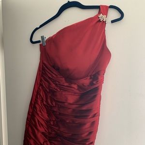 Red cocktail dress